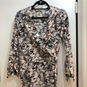 All Saints Silk Shirt Dress